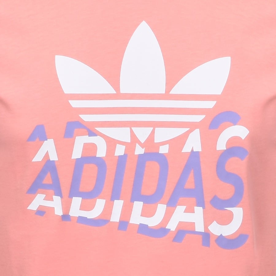 Alternative Image for Productadidas Originals Multi Fade Logo T Shirt Pink3